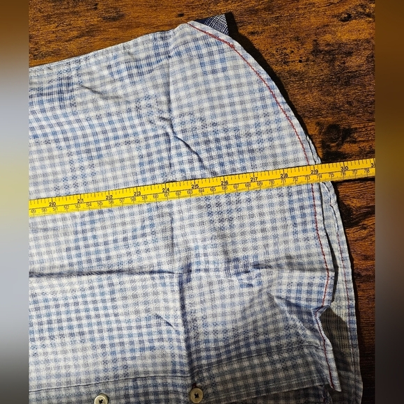 NEW Vintage Italia 1958 Blue White Plaid Paisley Long Sleeve Shirt XL - Picture 13 of 15